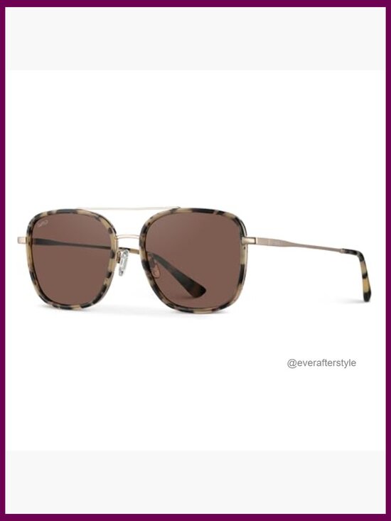 Polarized Square Aviator Sunglasses with Acetate & Stainless Steel Frame main image 4